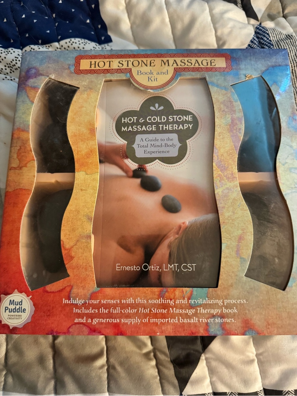 Hot Stone Massage Kit by Mud Puddle inc. - Brown & Black Stones